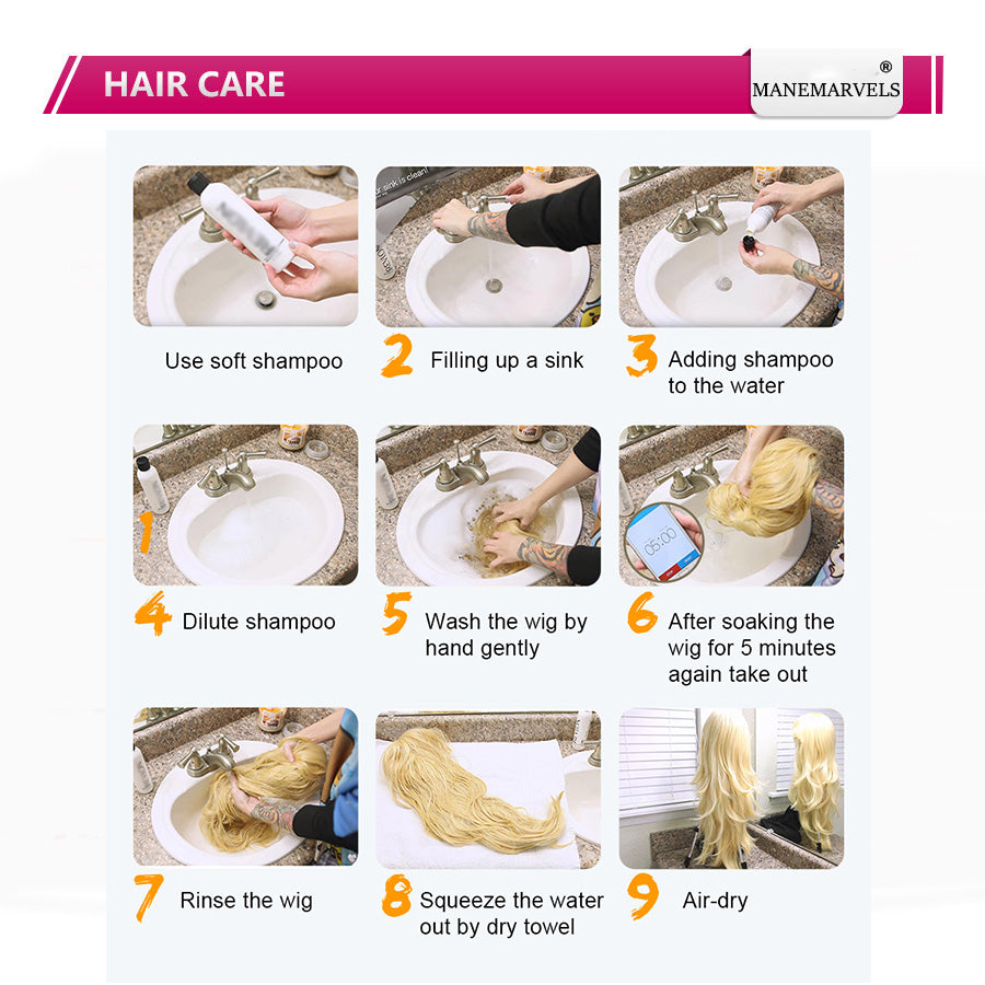 Short Kinky Curly Headband Synthetic Wigs With Bangs - Various Headband and Hair Colors Available
