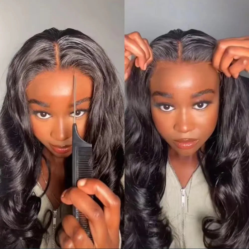 Brazilian Body Wave - Glueless HD Preplucked Lace Frontal Ready to Wear Human Hair Wig