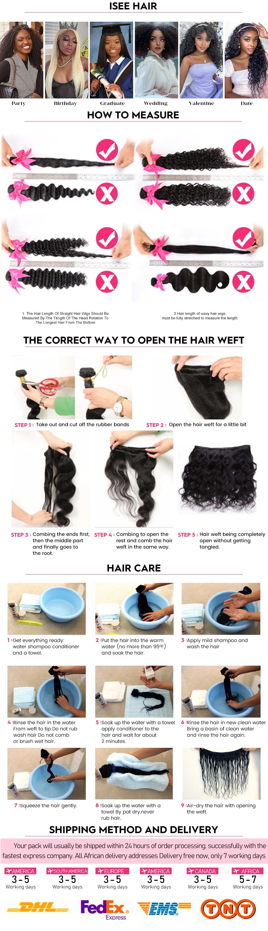 Kinky Curly 100% Unprocessed Virgin Human Hair Bundles Nature Color