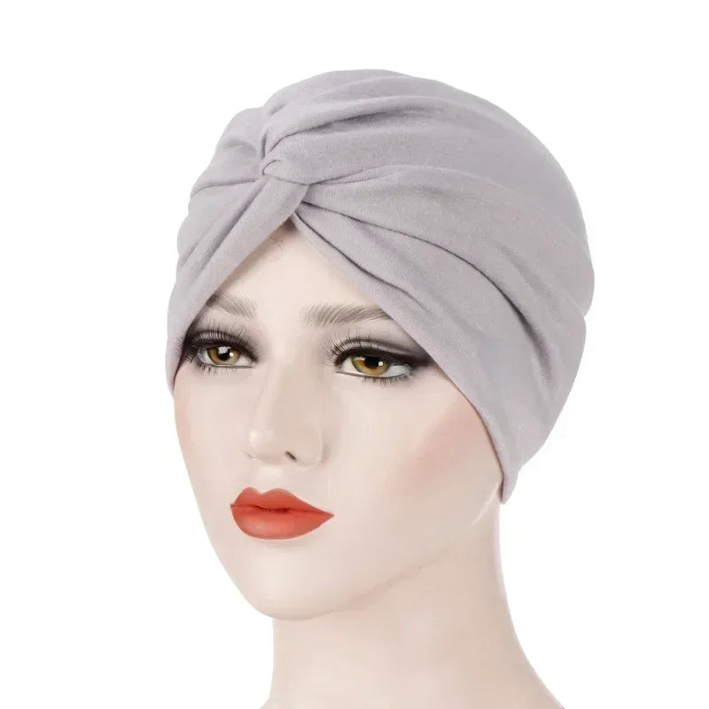 Women's Pleated Turbans in Various Colors