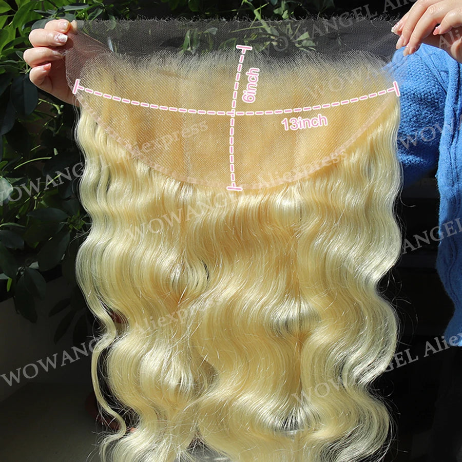 Body Wave 613 Blonde Ultra Thin HD Transparent Lace Frontal Deep Part