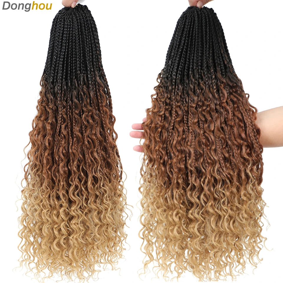 Boho Box Braids Synthetic Crochet Hair