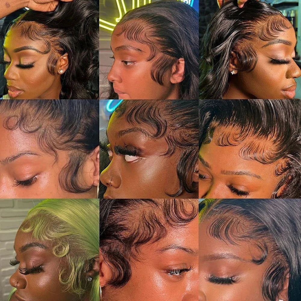 Peruvian Water Wave - 13x6 Transparent Lace Front Human Hair Glueless Wig