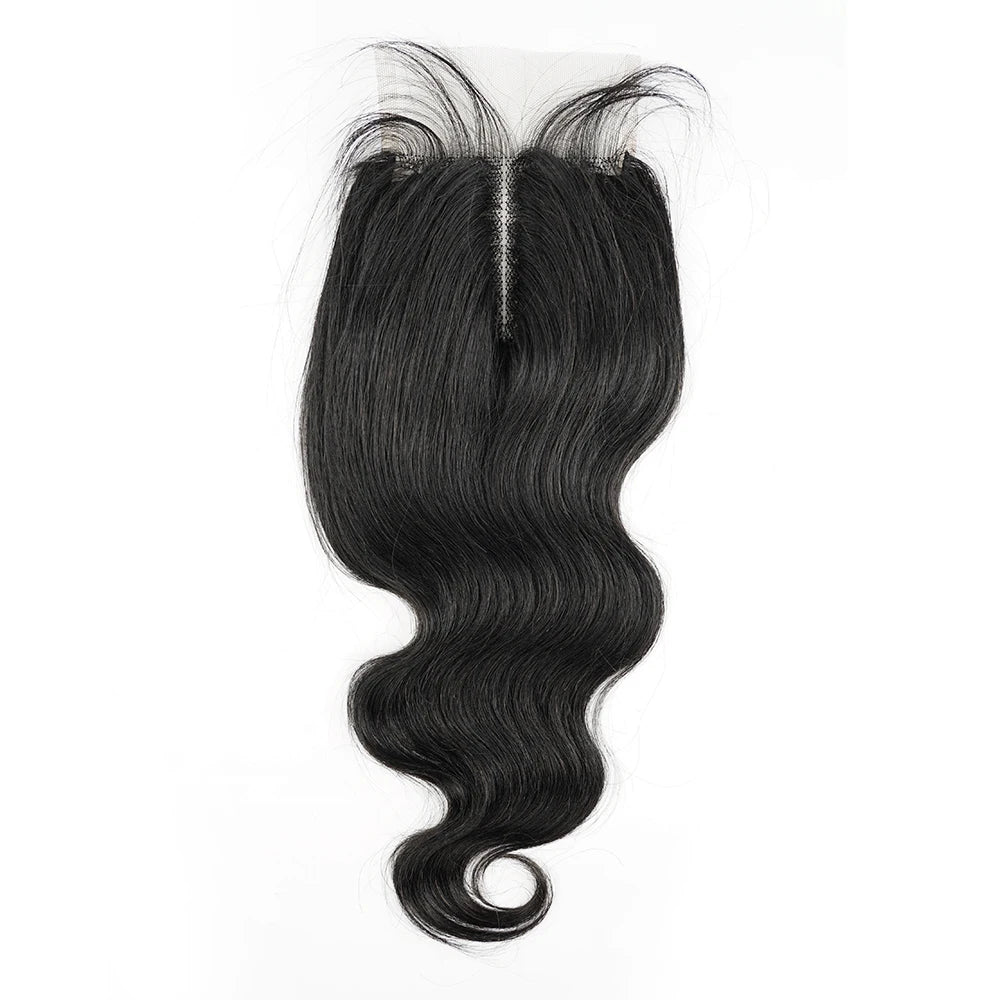 1PC Lace Closure Middle Part Body Wave Human Hair