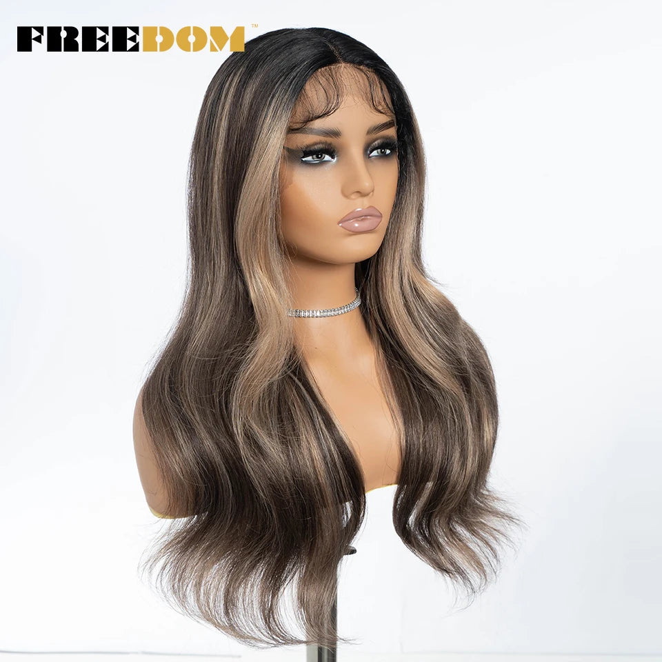 Synthetic Straight Lace Front Wigs With Baby Hair - Various Colors Available