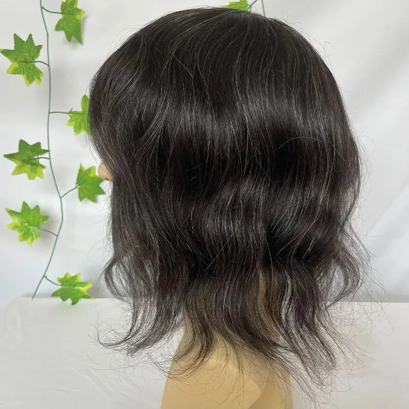 12inch Long Human Hair, Thin Skin Base PU Toupee/Replacement Units - Various Options Available