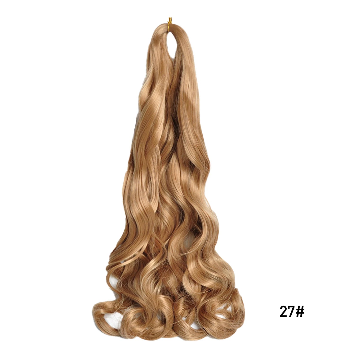 French Spiral Curls Pre Stretched Loose Synthetic Braiding Hair