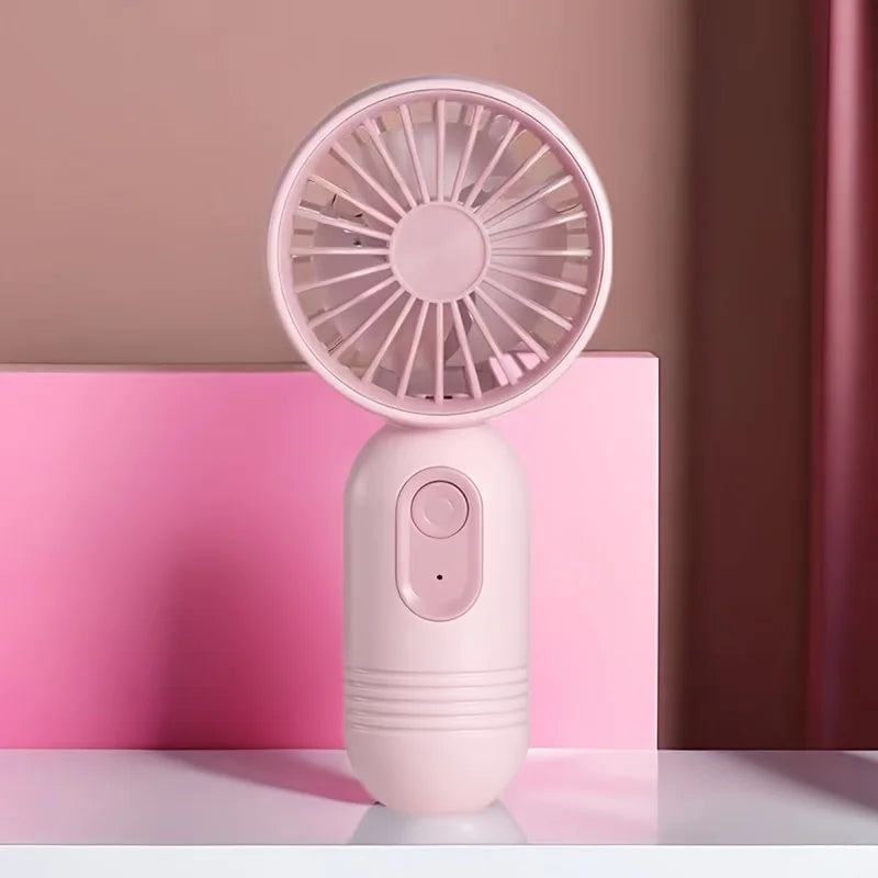1PC USB Mini Rechargeable Portable Handheld Fan with 3 Speeds