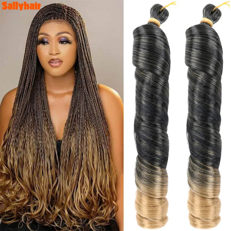 Synthetic French Spiral Curly Pre-Stretched Braiding Hair