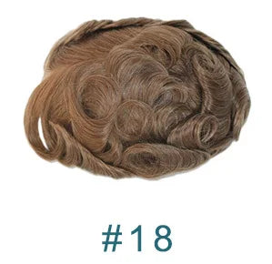 Thin 0.03mm Skin Natural Hairline 100% Human Hair Replacement System (Toupee) - Various Colors Available