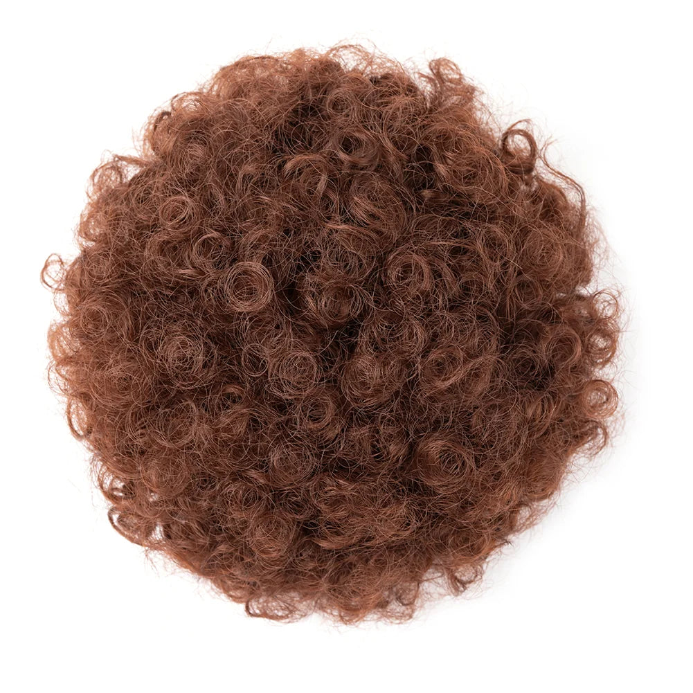 Afro Kinky Curly Puff Drawstring Synthetic Bun Ponytail