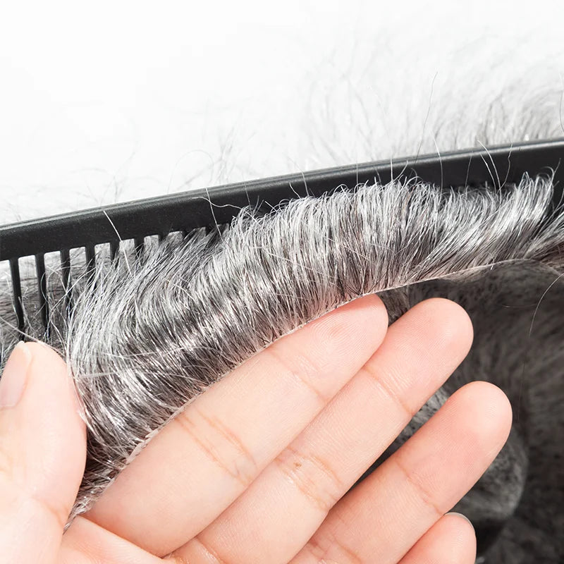Straight Human Hair Replacement (Toupee) Injection Skin, Hair Capillary Prosthesis
