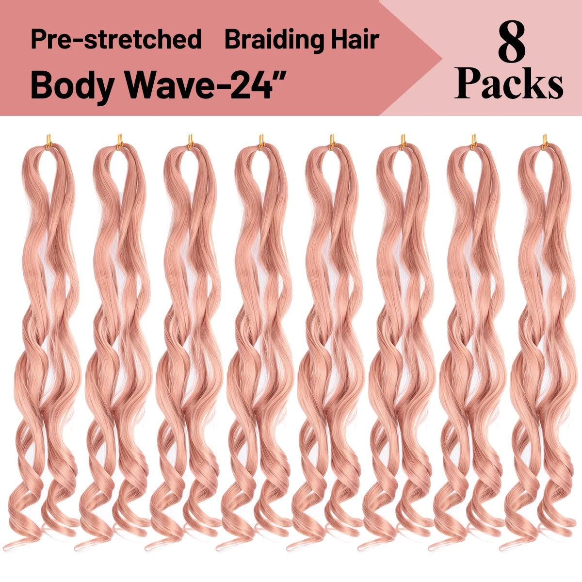 Loose French Spiral Curl Synthetic Pre-Stretched Braiding Hair