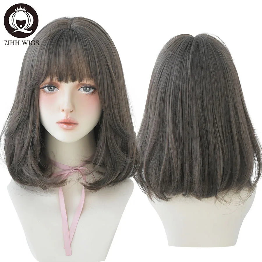 Short Bob Synthetic Wig - Various Colors Available