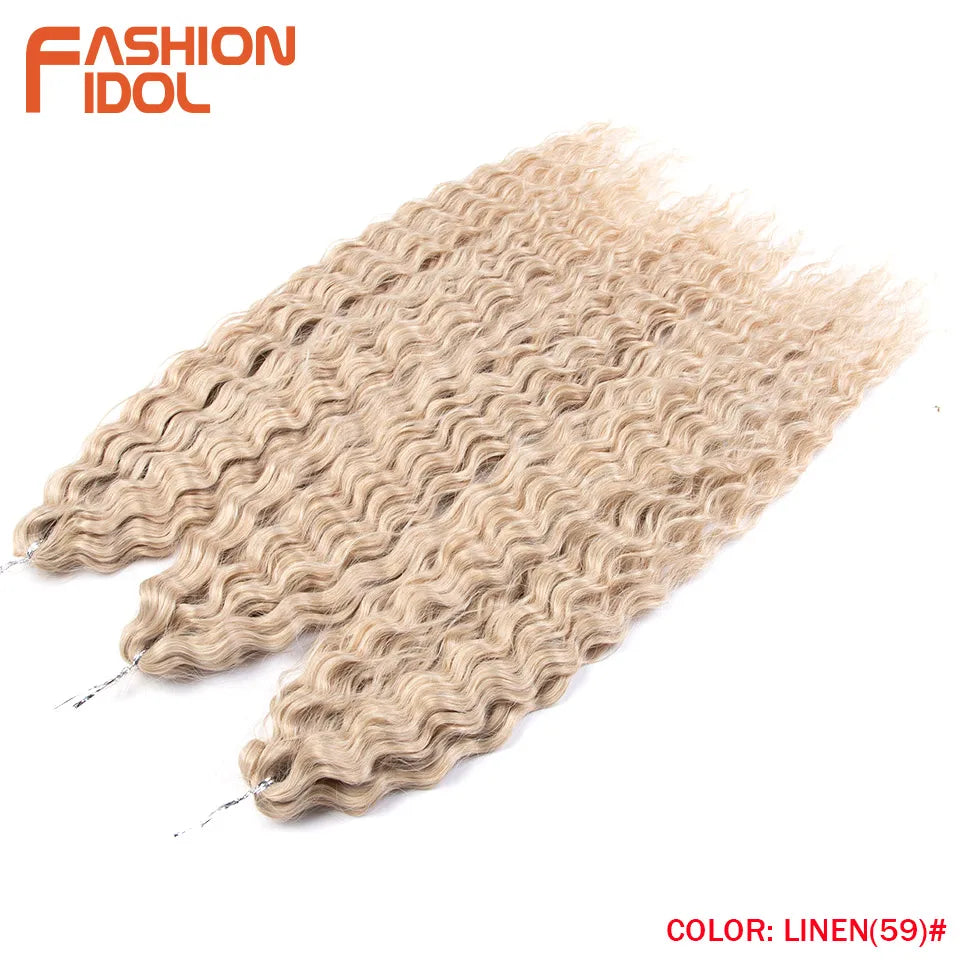 Water Wave Synthetic Crochet Hair 24 Inch - Various Colors Available