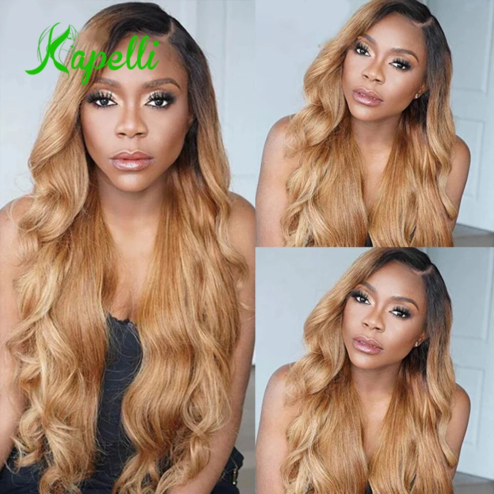 Ombre Blonde Body Wave Bundles - Brazilian Remy 100% Unprocessed Human Hair