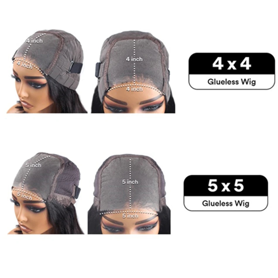 Bone Straight - Glueless Pre-Cut Lace Wear and Go Human Hair Wig