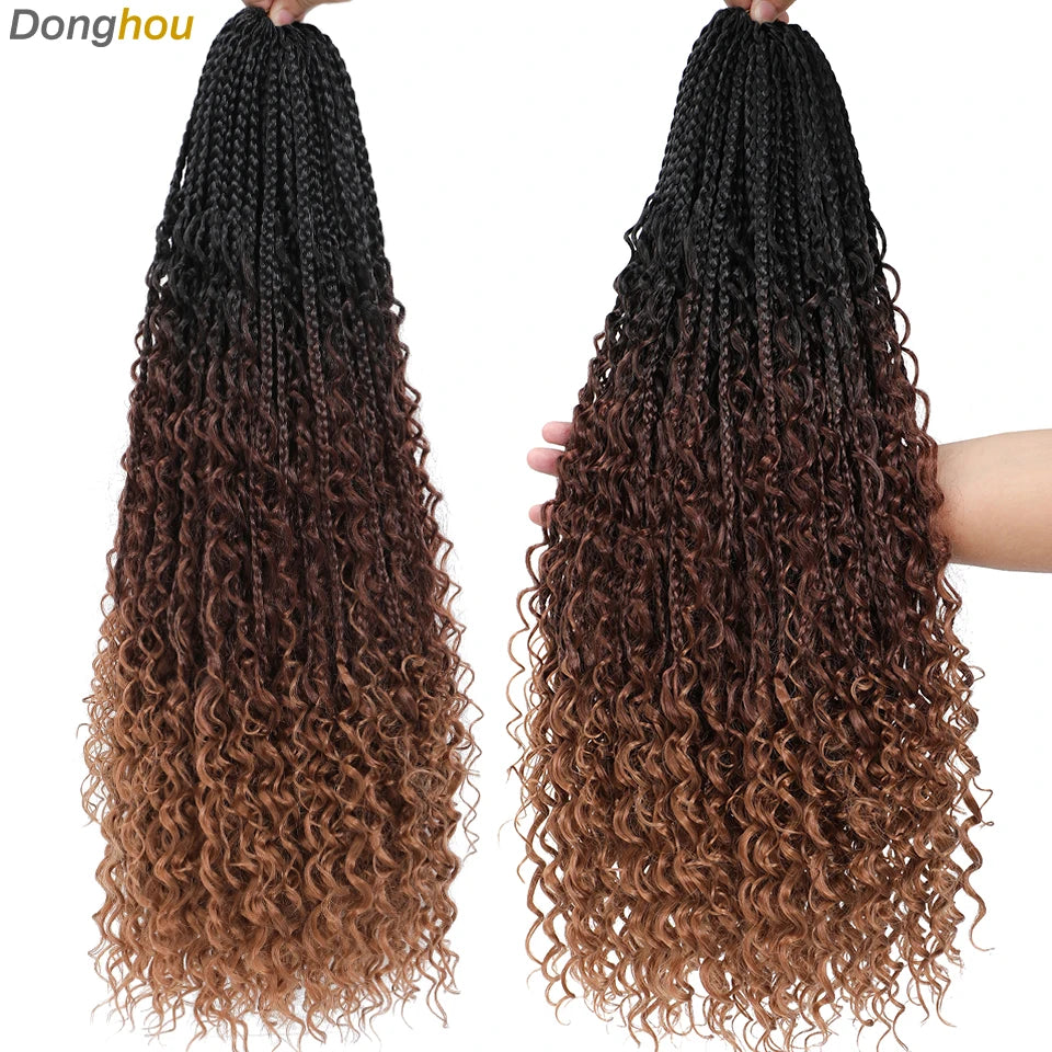 Boho Box Braids Synthetic Crochet Hair