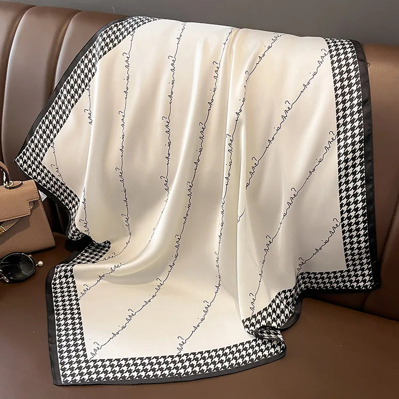 100%Polyester Scarf 70cm Printed Square Scarf