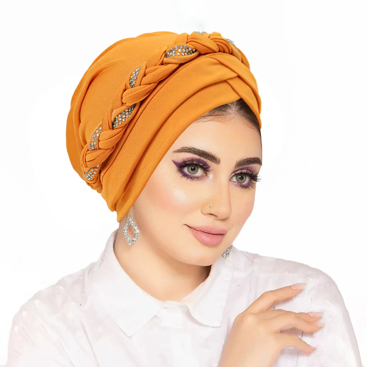 Women's Pleated Turbans in Various Colors