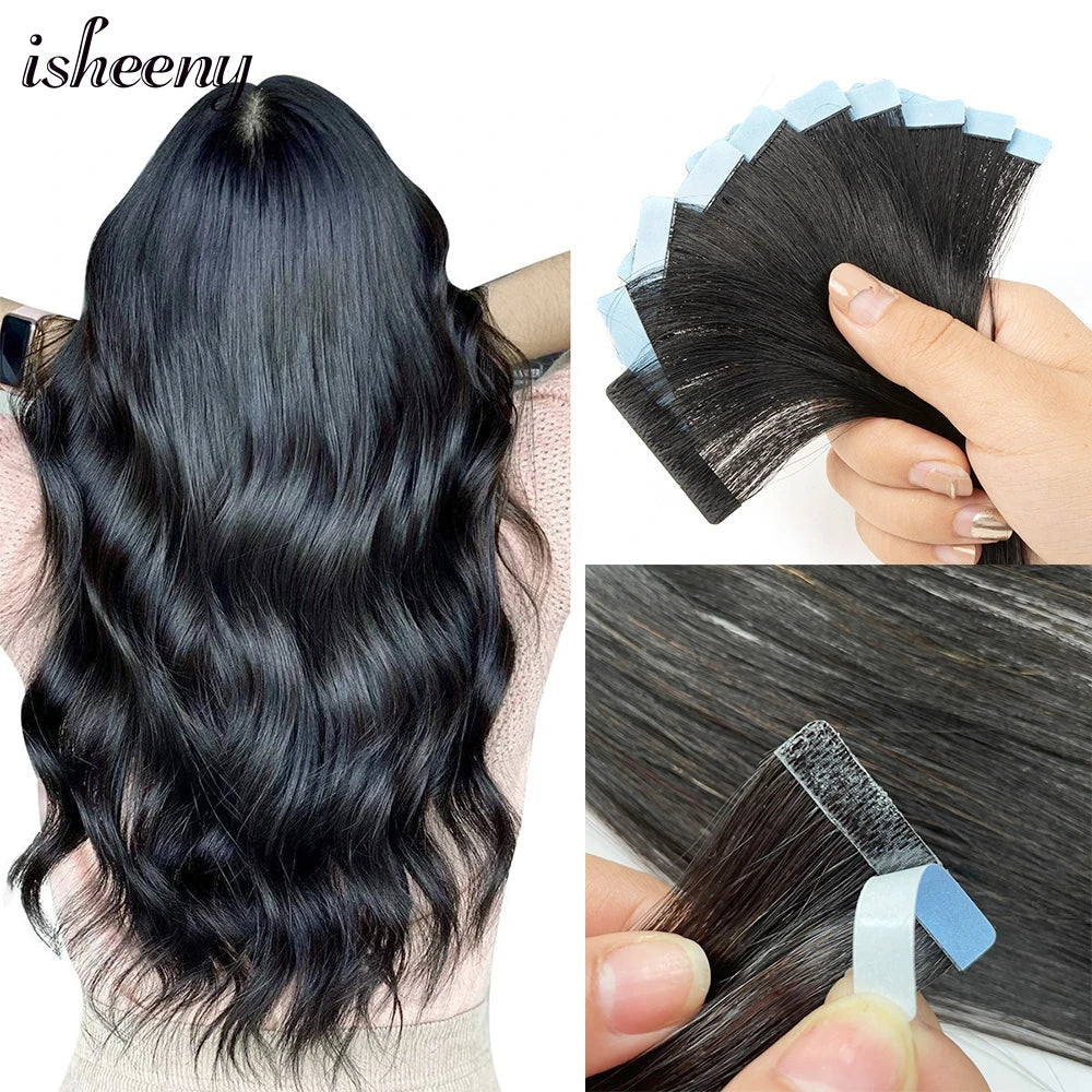 PU Skin Weft Invisible Tape-Ins Human Hair