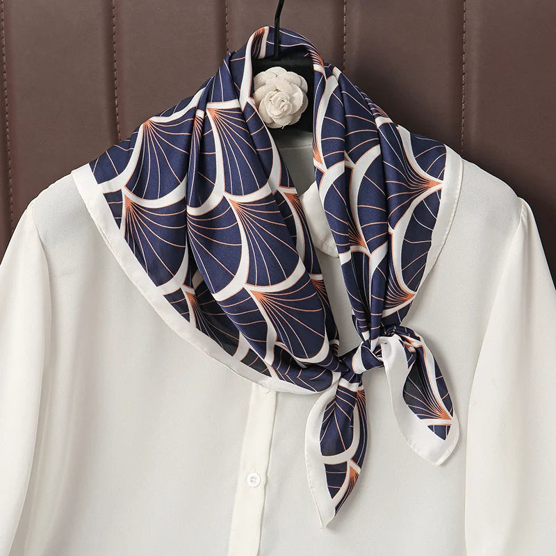 Luxury Print Satin Silk Square Scarfs