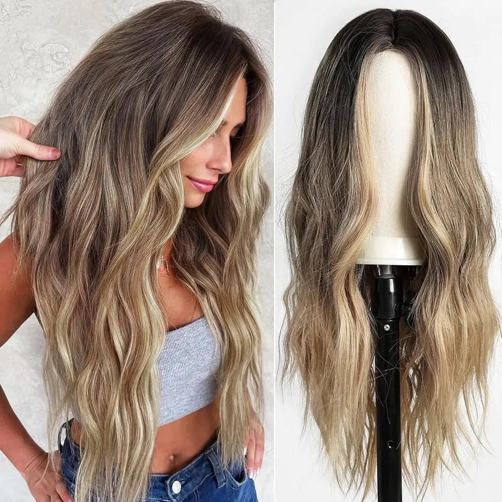 Long Straight Lace Front Synthetic Wig - Various Colors Available