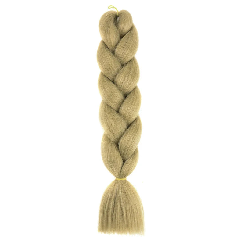 24" Synthetic Yaki Jumbo Braiding Hair - Various Colors Available