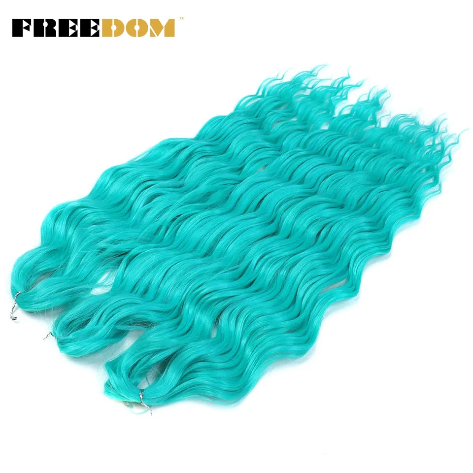 Synthetic Loose Deep Wave Crochet Hair - Various Colors Available