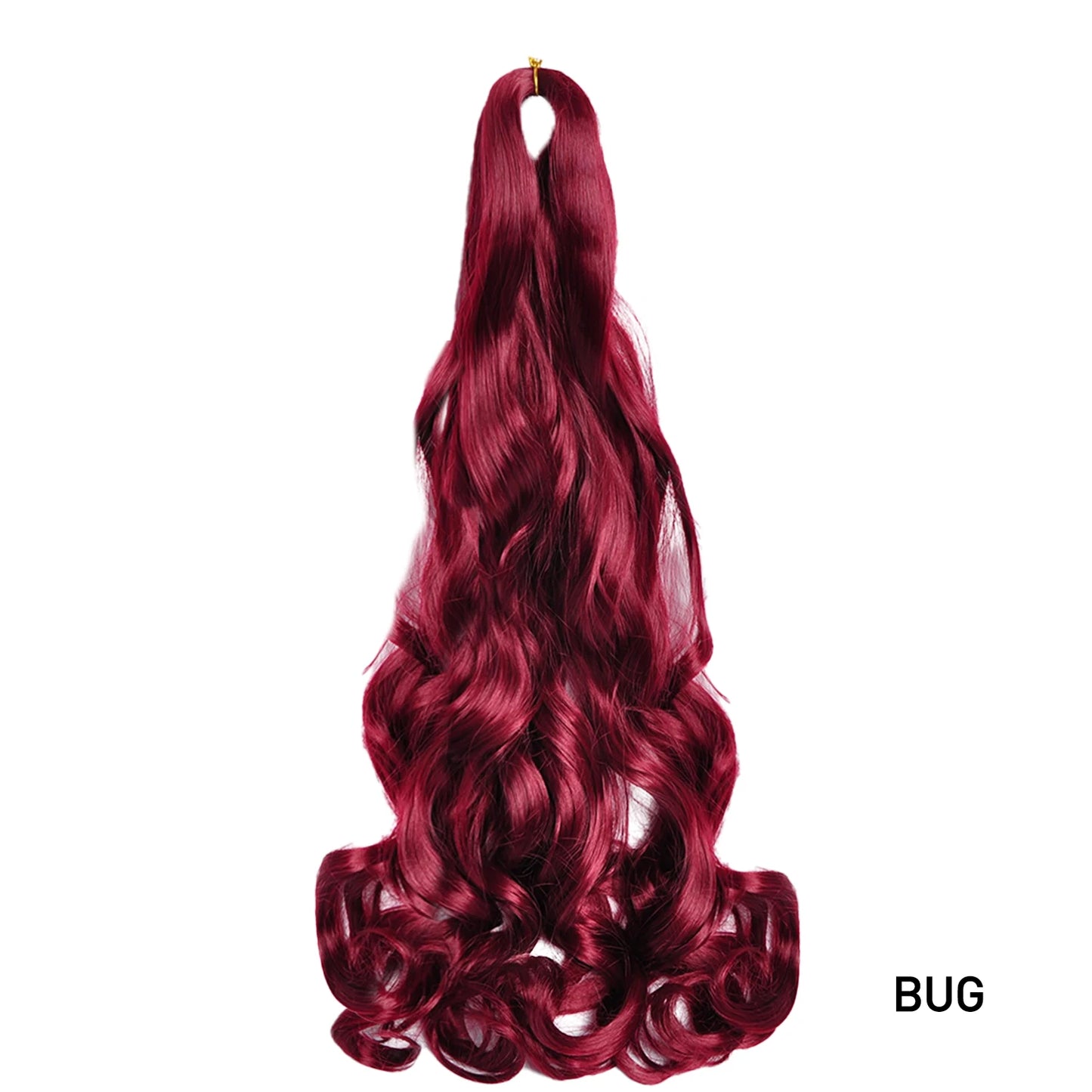 French Spiral Curls Pre Stretched Loose Synthetic Braiding Hair