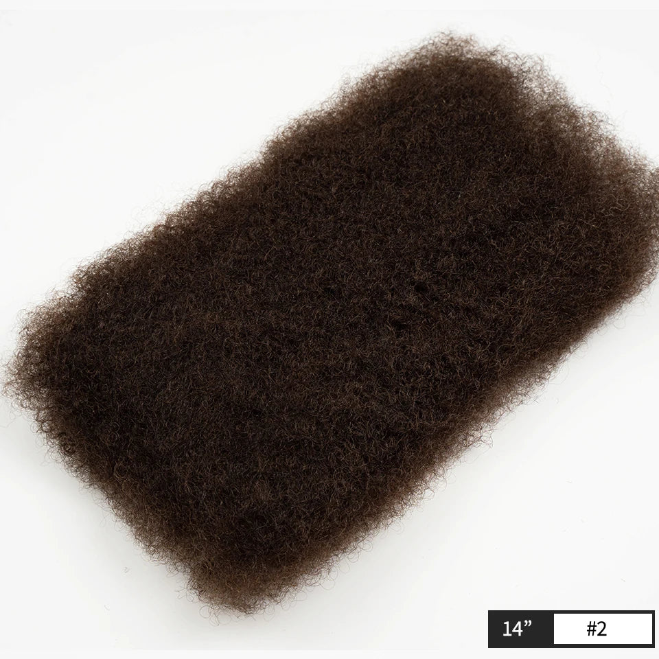 Lightweight Afro Kinky Bulk Braiding Human Hair - Various Colors Available