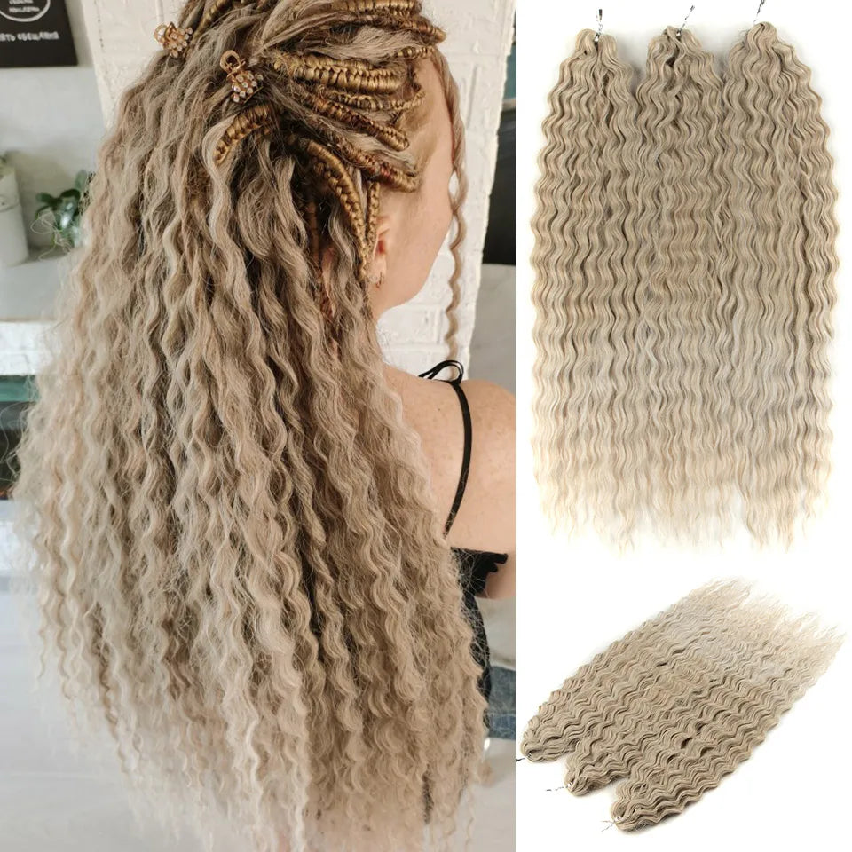 Water Wave Synthetic Crochet Hair - Various Colors Available