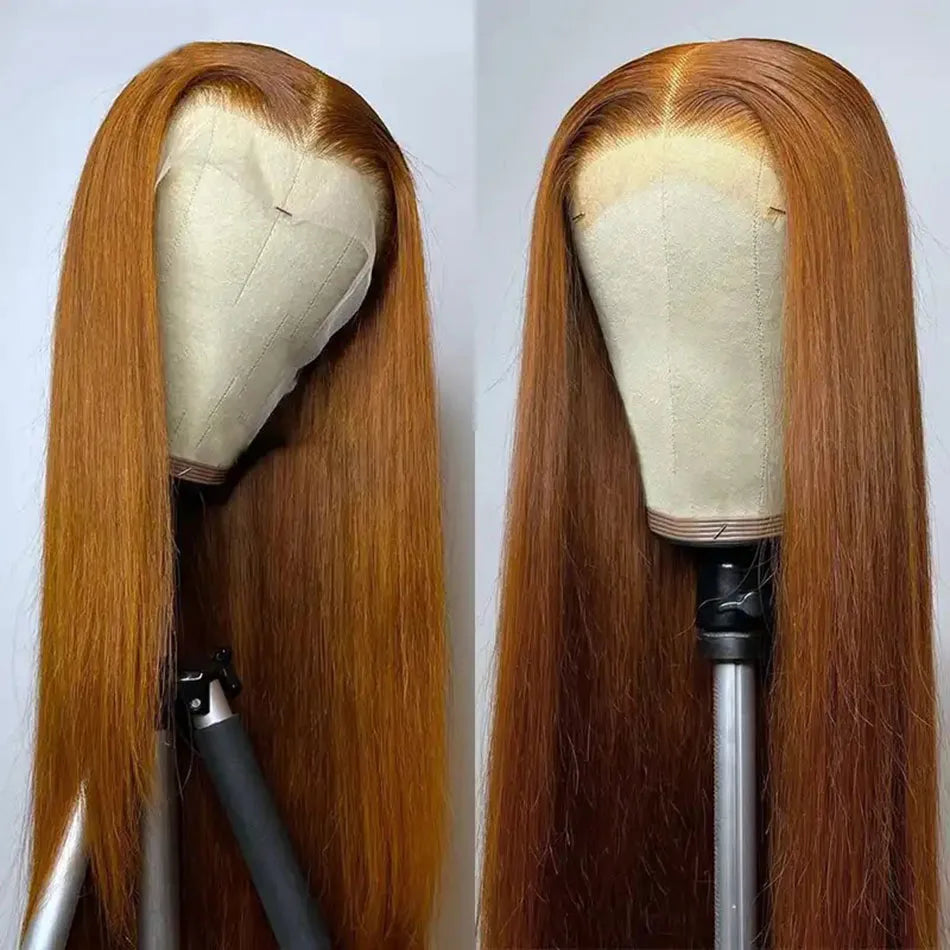 Bone Straight Ginger Blonde - HD Lace Frontal Human Hair Wig