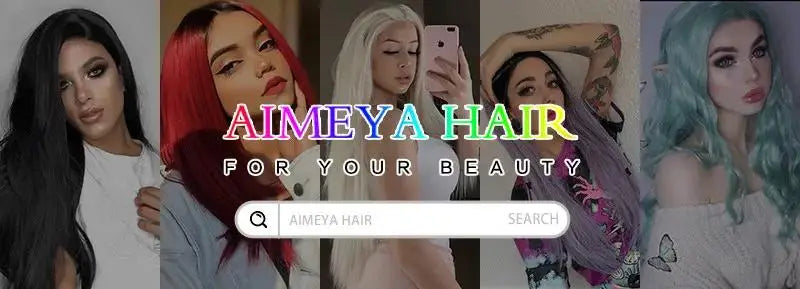 Water Wave Short Synthetic Lace Front Wigs - Various Colors Available