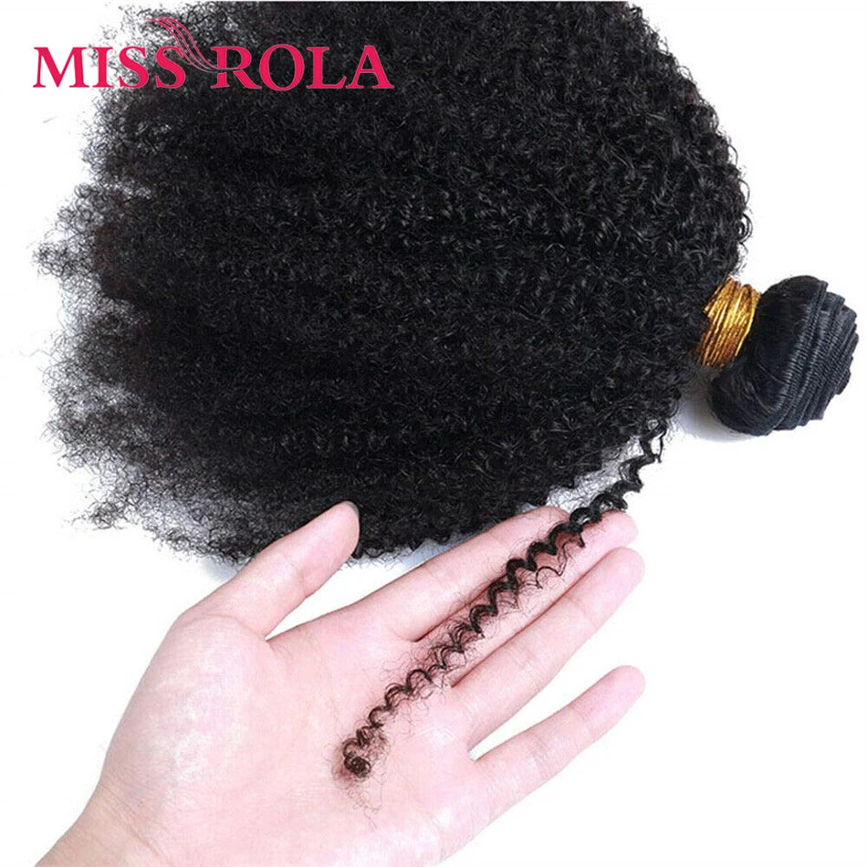 Afro Kinky Curly Weave Bundles 100% Human Hair