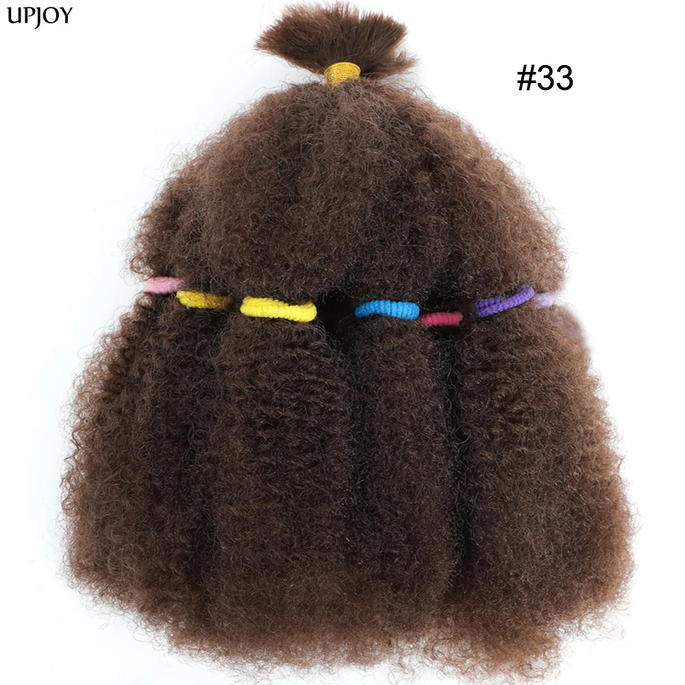 Afro Kinky Curly Marley Synthetic 12inch Hair - Various Colors Available