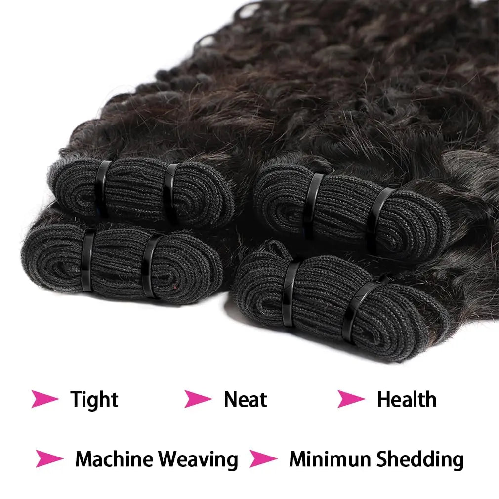 Deep Curly Brazilian Unprocessed Human Hair Weave Bundles