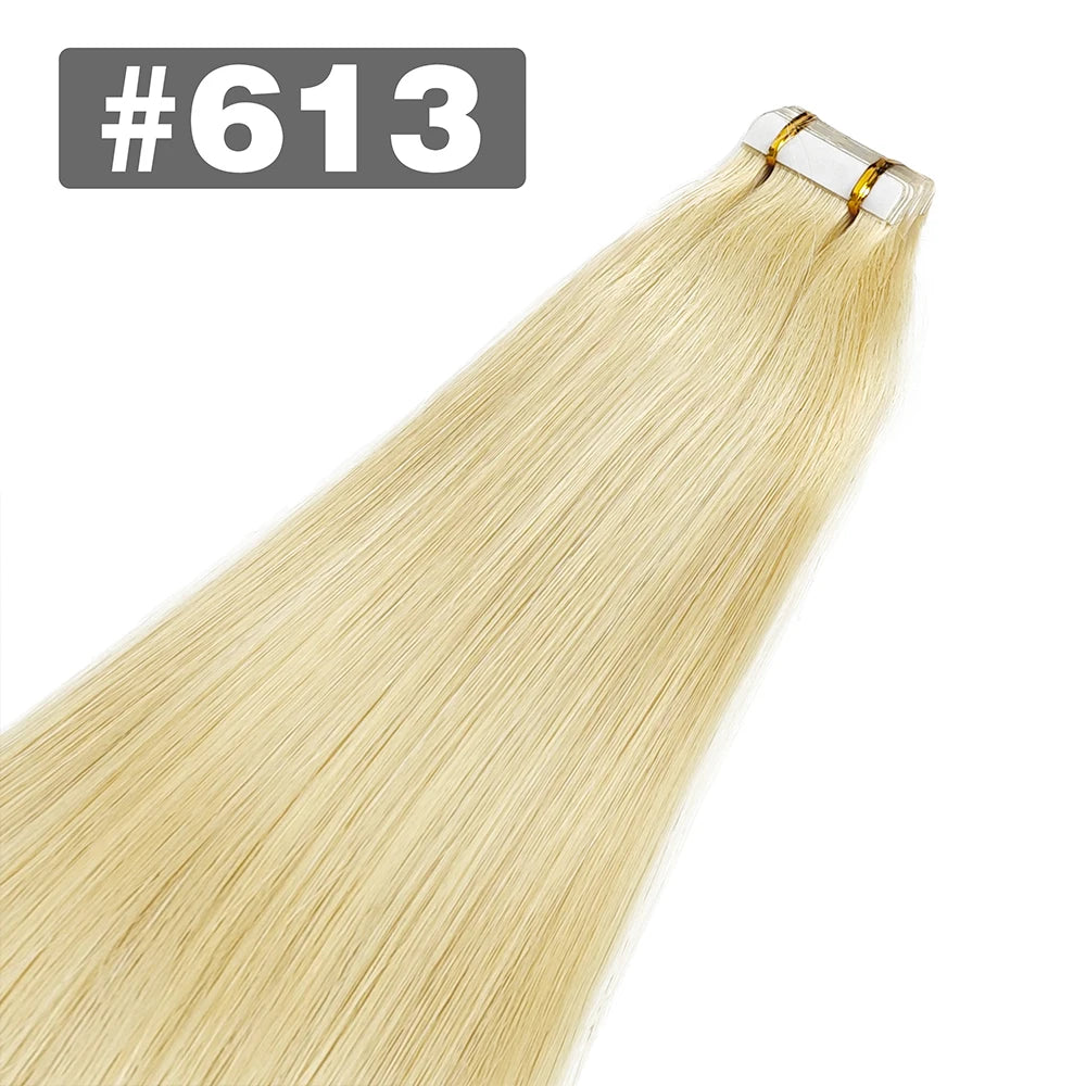Straight - Tape in Human Hair Extensions 20 Pcs