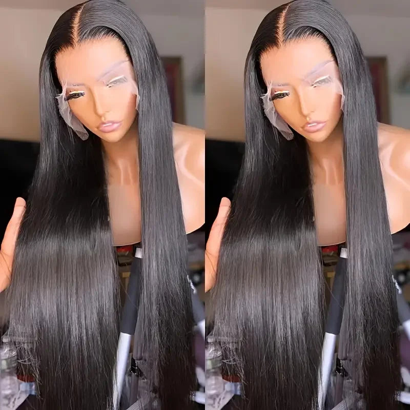 Straight - Transparent 360 Lace Glueless Human Hair Wig