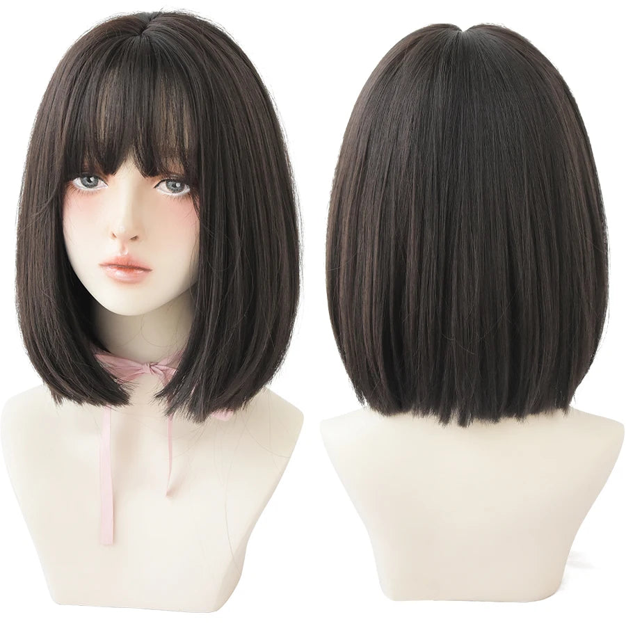 Short Bob Synthetic Wig - Various Colors Available
