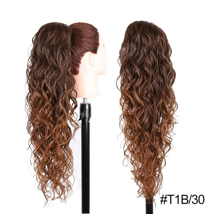 Long Synthetic Clip In Drawstring Ponytails - Various Options Available