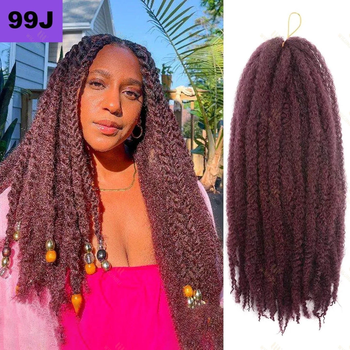 Marley Twists Synthetic Braiding/Crochet Hair - Various Colors Available