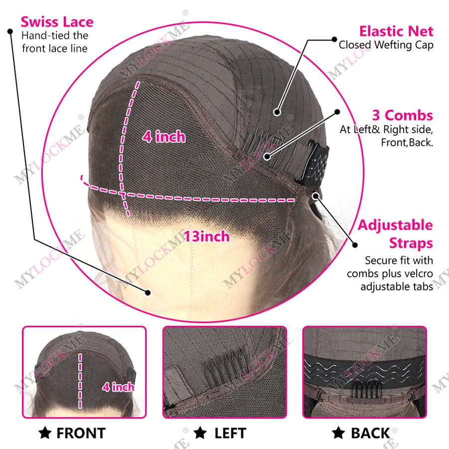 Body Wave - Glueless Human Hair Ready To Wear Lace Front Wig