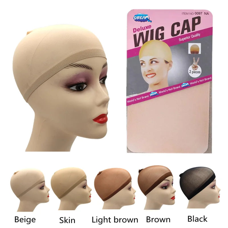 2pc/Bag Top Stocking Wig Caps