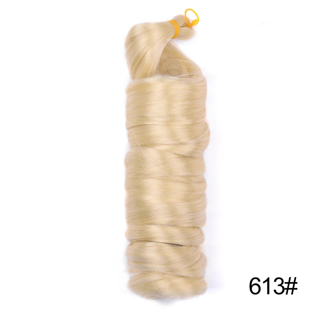 Loose French Spiral Curl Synthetic Pre-Stretched Braiding Hair
