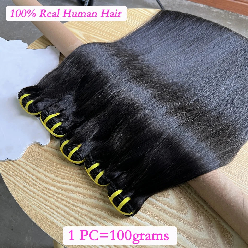 Bone Straight 100% Unprocessed Raw Virgin Human Hair Bundles
