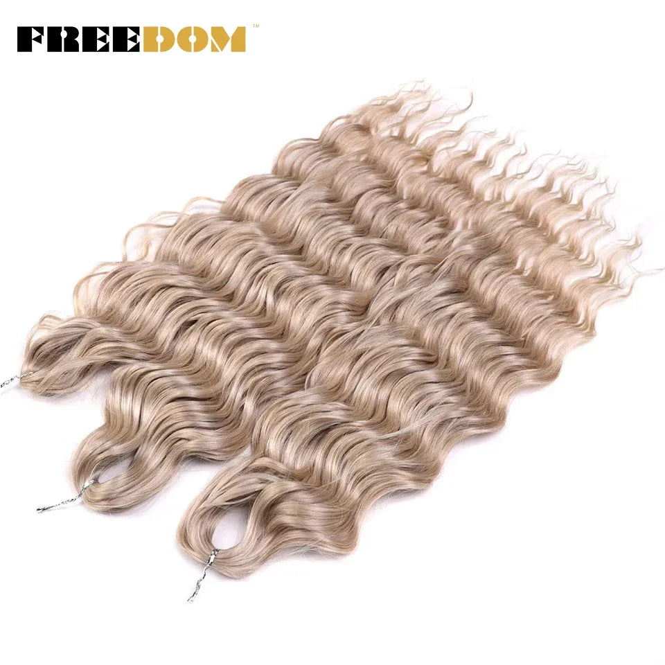 Deep Water Wave Synthetic 24inch Long Crochet Hair