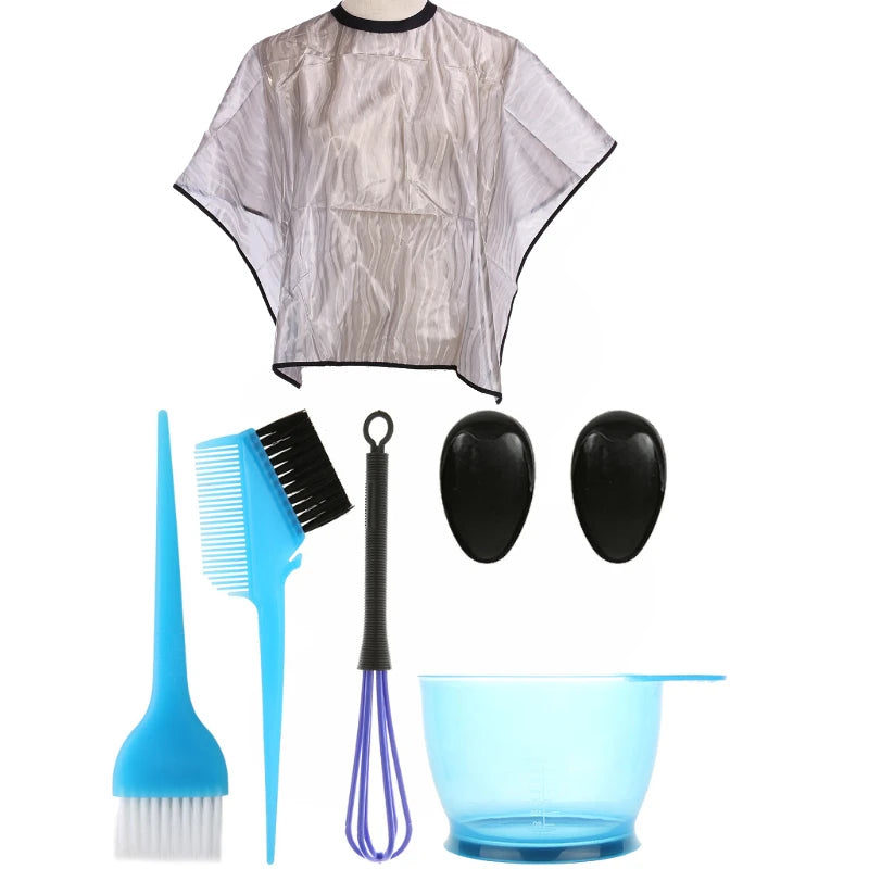 WANMEI Professional Hair Coloring Dye Tools Hairdressing Styling Accessories Hair Color Dye Mixer Dye Brush Bowl and Wai cloth