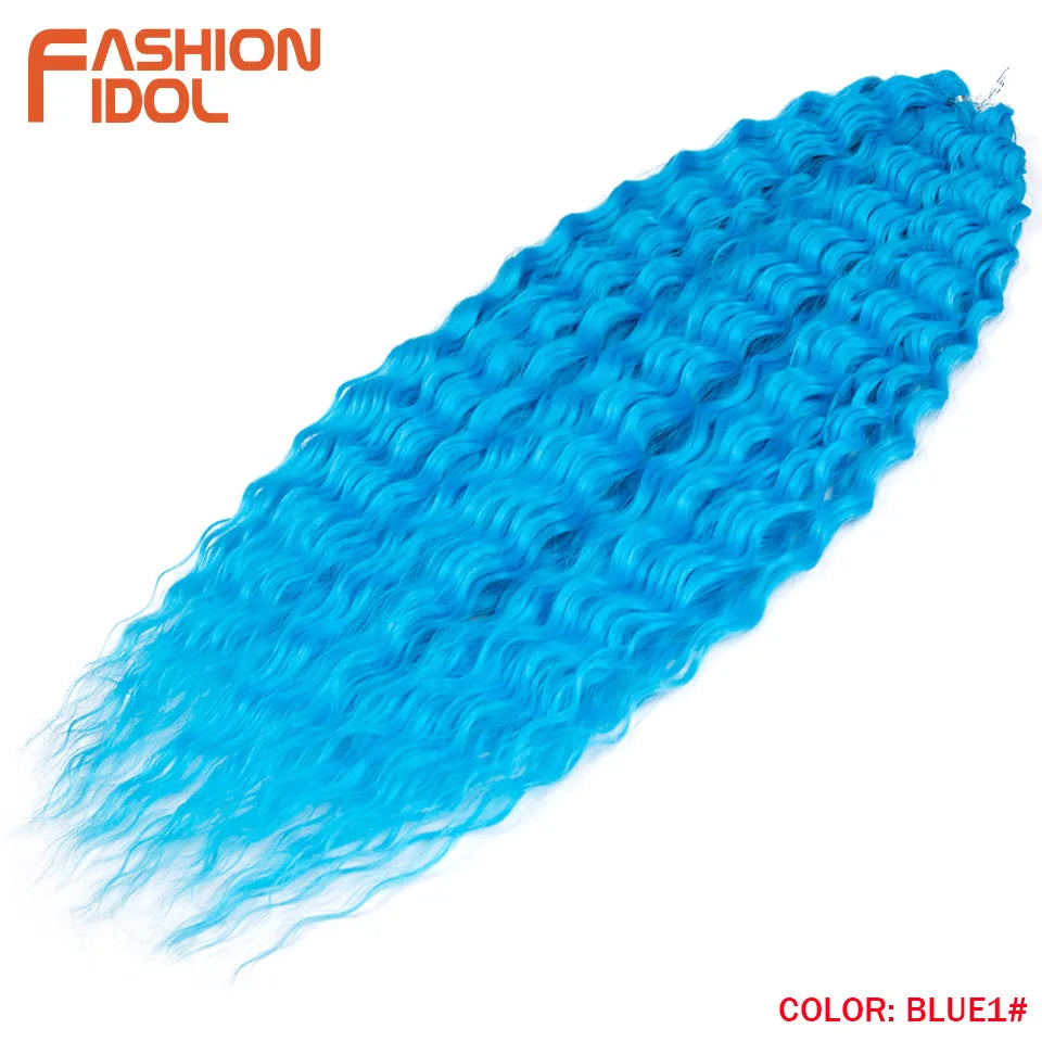 Water Wave Synthetic Crochet Hair - Various Colors Available