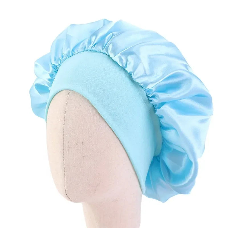 Girls Satin Wide Band Bonnet For Babies/Children
